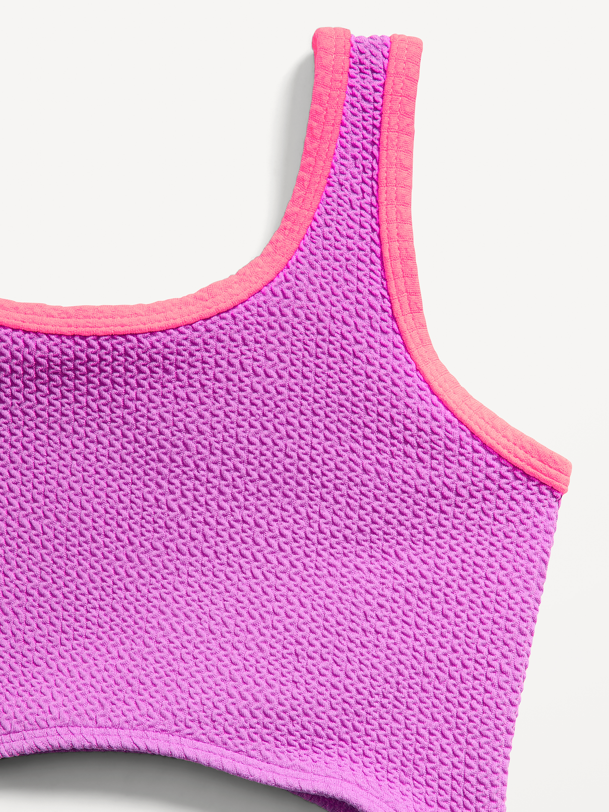 Image number 2 showing, Textured Cutout One-Piece Swimsuit for Girls