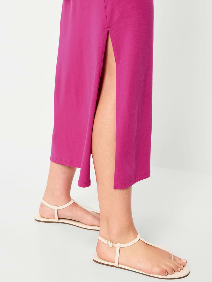 Image number 6 showing, Vintage Crew-Neck Maxi Dress