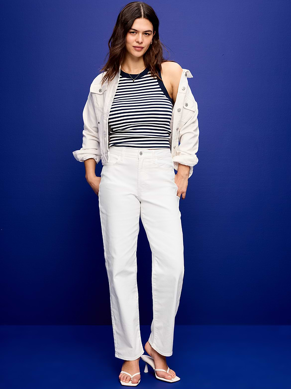 Jean Wow ample à taille haute