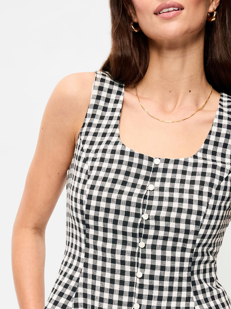 Image number 4 showing, Button-Down Linen Blend Top
