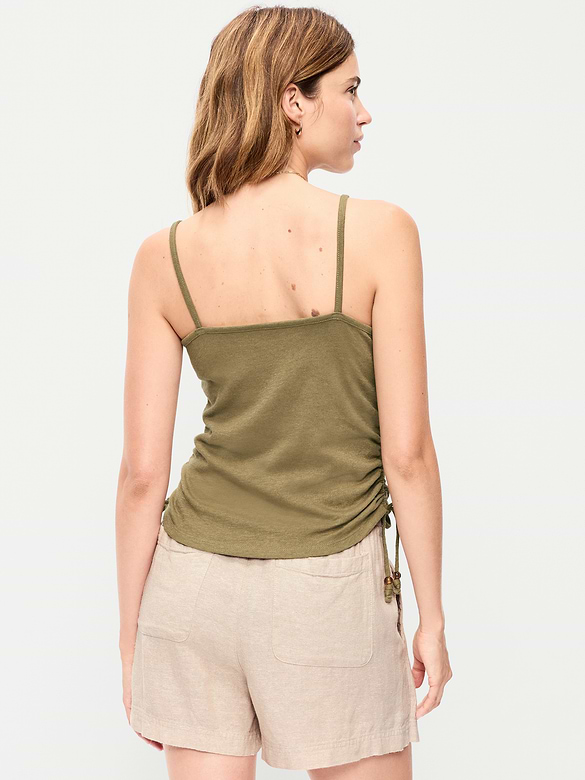 Camisole froncée sur les côtés