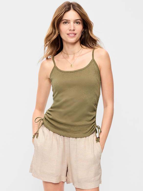 Camisole froncée sur les côtés