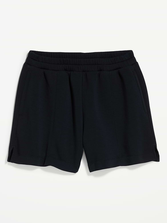High-Waisted Bounce Fleece Shorts -- 5-inch inseam