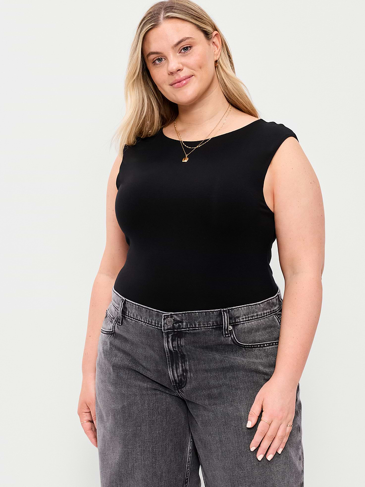 Image number 7 showing, Cap-Sleeve Tie-Back Top