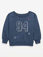 Image number 1 showing, Oversized Off-Shoulder Graphic Tunic Sweatshirt for Girls