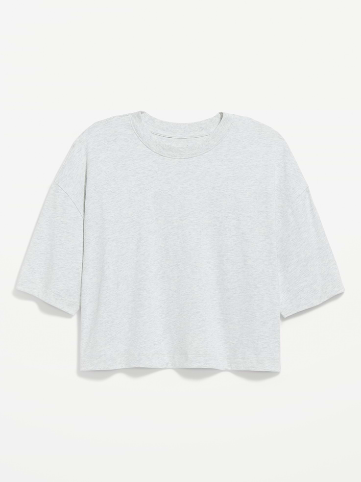 Image number 4 showing, Vintage Crew-Neck Cropped T-Shirt