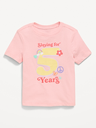 Image number 1 showing, Short-Sleeve Birthday Graphic T-Shirt for Toddler Girls
