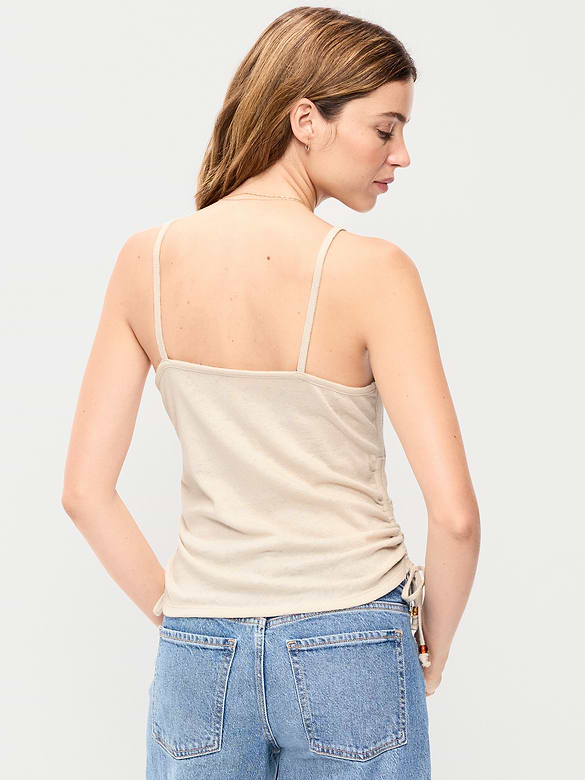 Camisole froncée sur les côtés