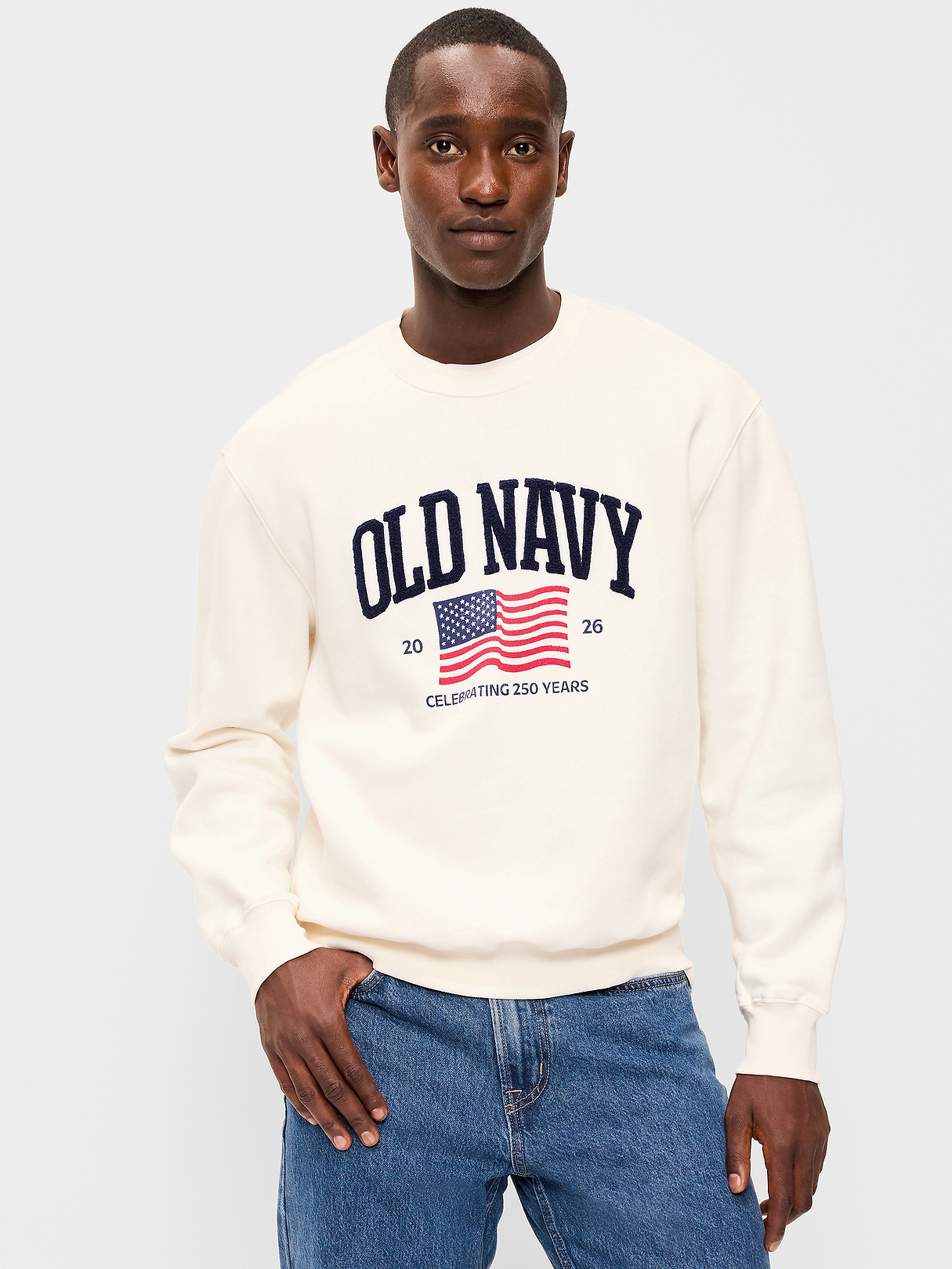 Loose Logo-Graphic Crew-Neck Sweatshirt | Old Navy