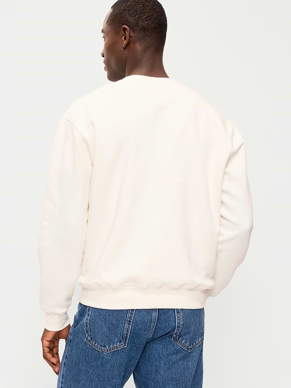 Loose Logo-Graphic Crew-Neck Sweatshirt