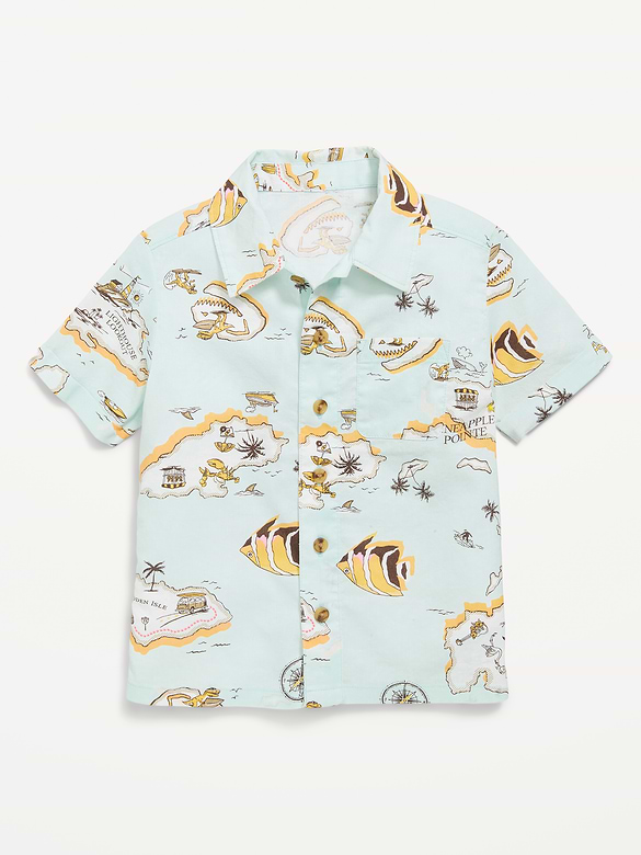 Chemise à manches courtes à motif pour tout-petit