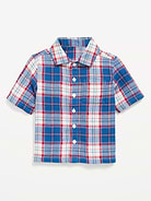L'image numéro 2 présente Chemise en coton à double tissage à manches courtes pour tout-petit