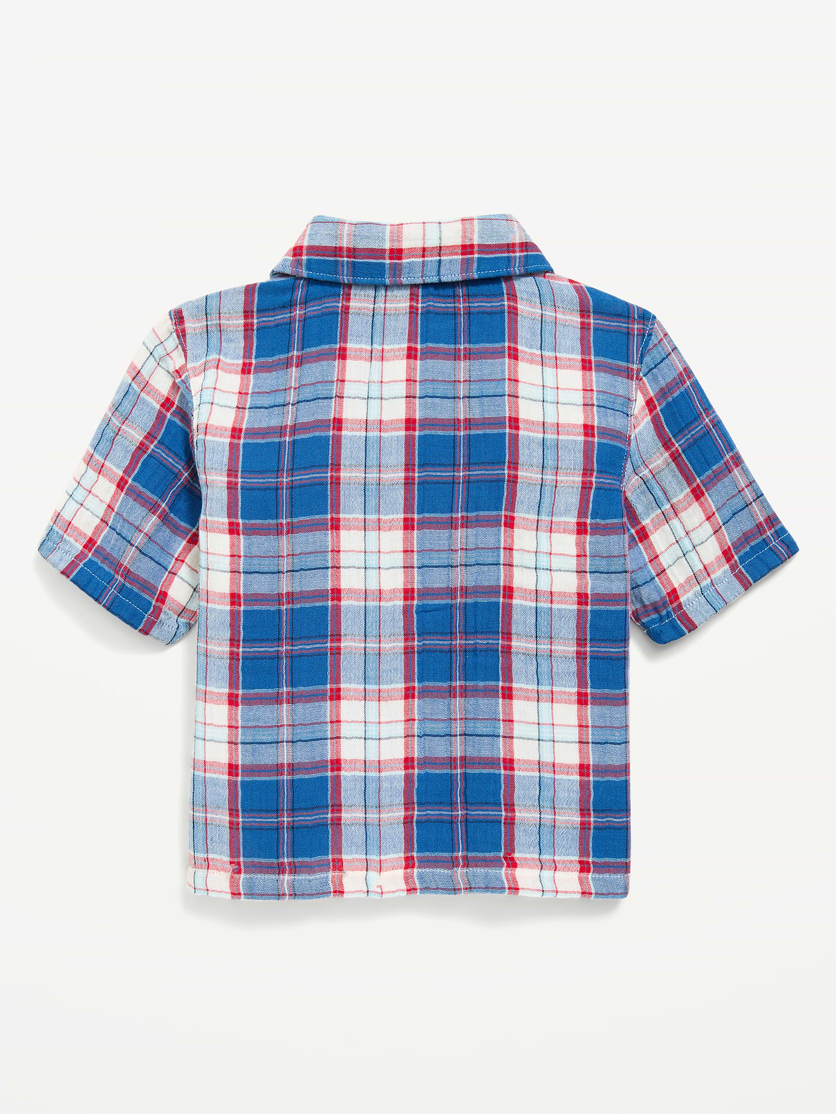 L'image numéro 3 présente Chemise en coton à double tissage à manches courtes pour tout-petit