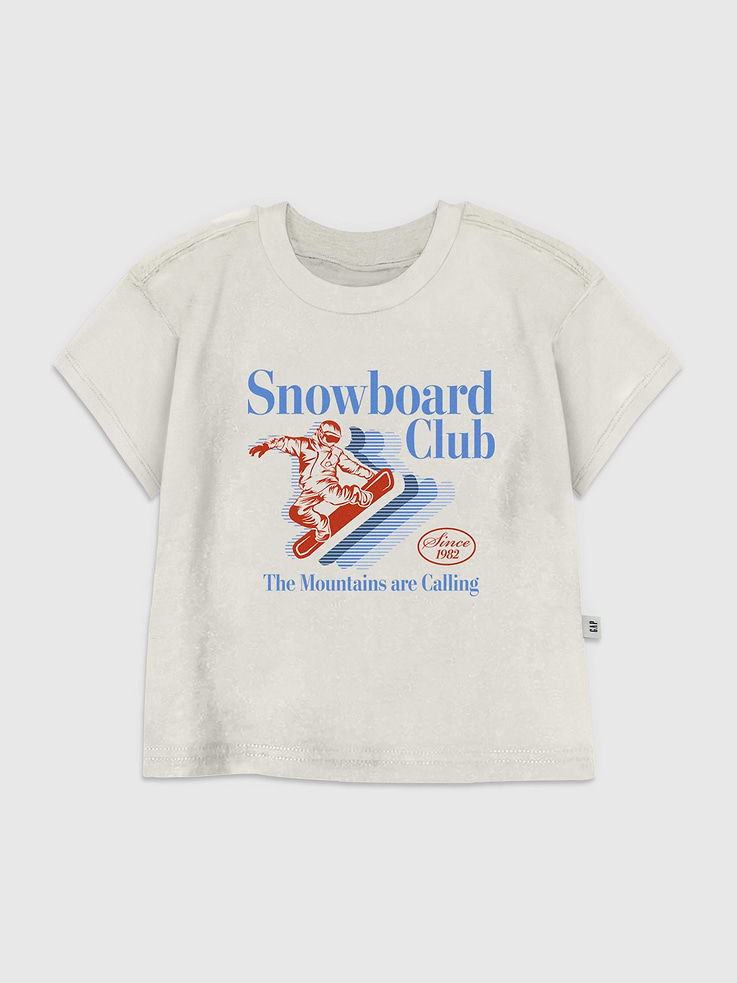 Image number 1 showing, Toddler Snowboard Club Graphic T-Shirt