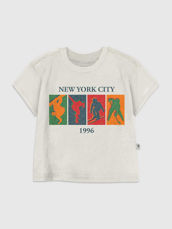 Toddler Winter Sports Vintage Graphic T-Shirt