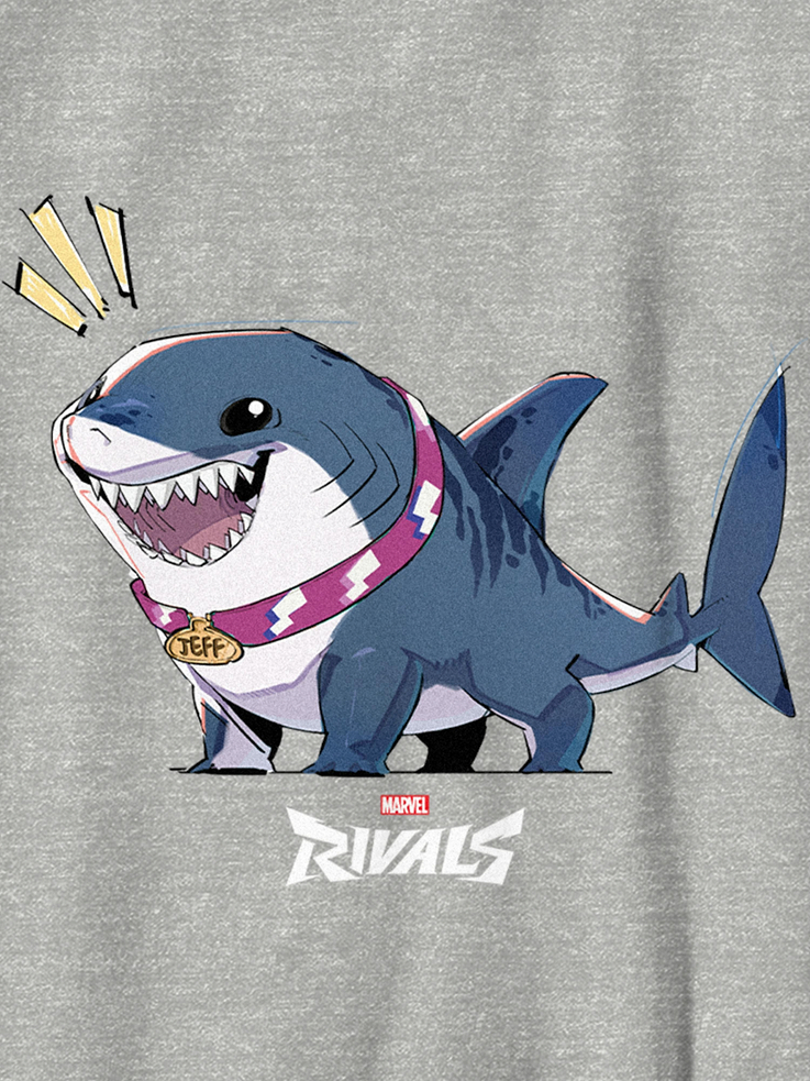 Image 3 of 3, Kids Marvel Rivals Jeff The Shark Graphic T-Shirt