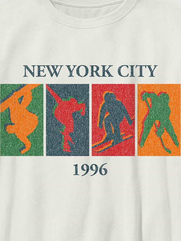 Kids Winter Sports Vintage Graphic T-Shirt