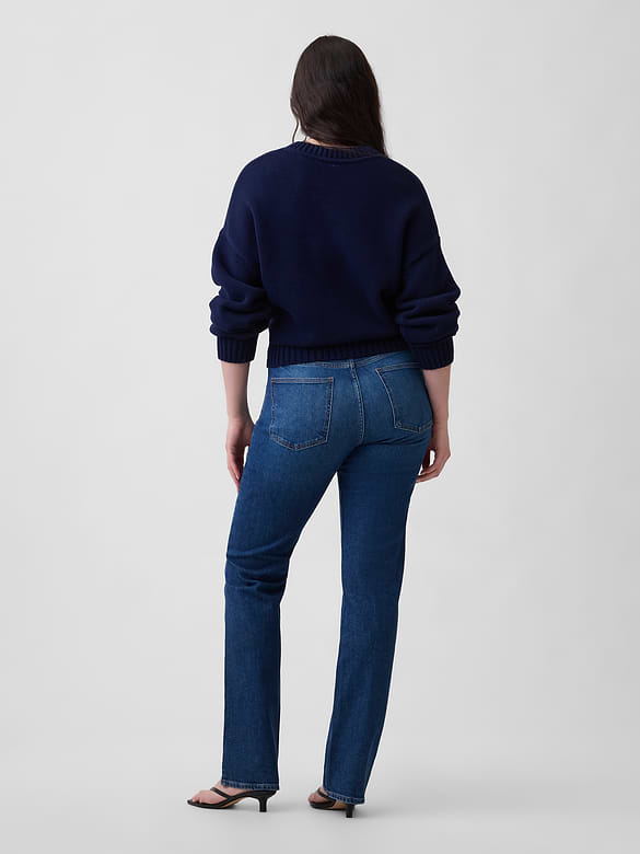 Mid Rise '90s Slim Straight Jeans