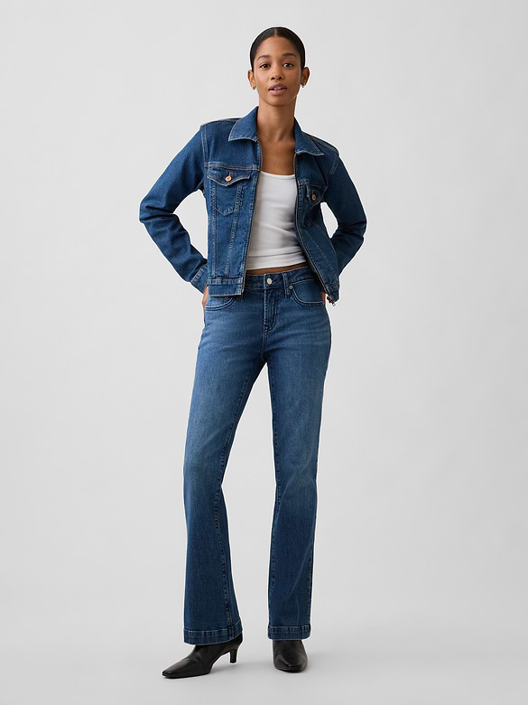 Shrunken Icon Denim Zip Jacket