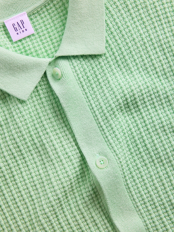 Kids Relaxed Textured Sweater Shirt