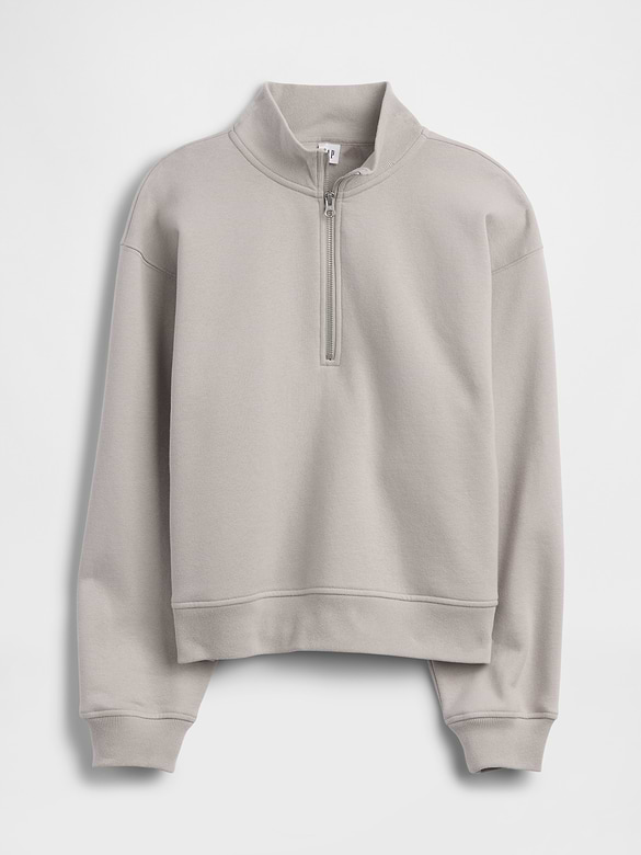 Relaxed Fleece Half-Zip Sweatshirt