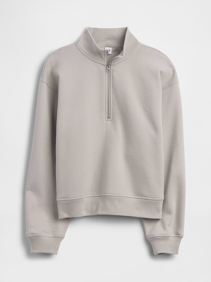 Image 5 of 5, Relaxed Fleece Half-Zip Sweatshirt