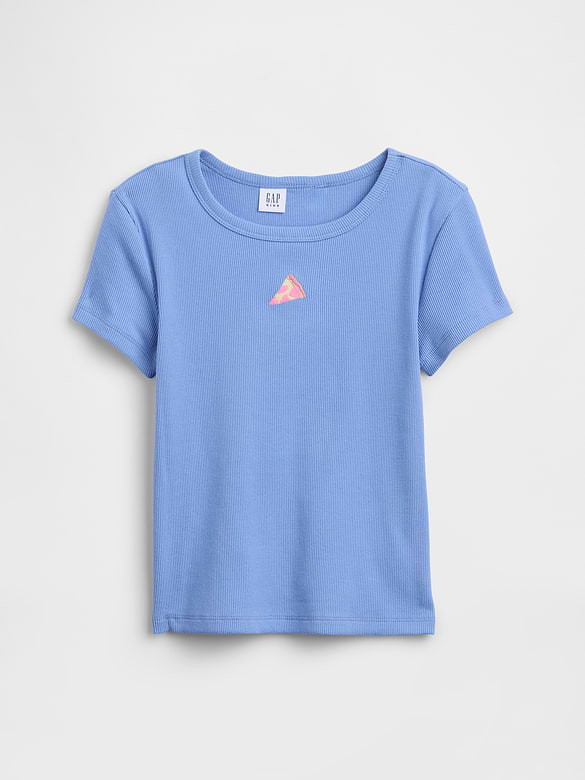 Kids Ribbed Crewneck T-Shirt