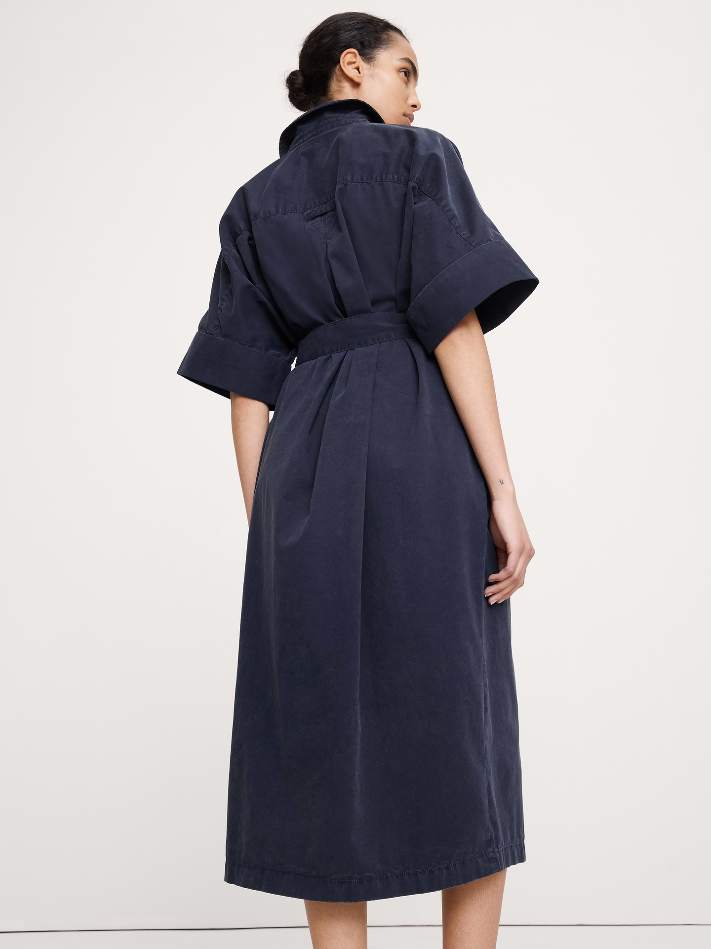 Image number 3 showing, Utility Overdye Cotton Shirt Dress
