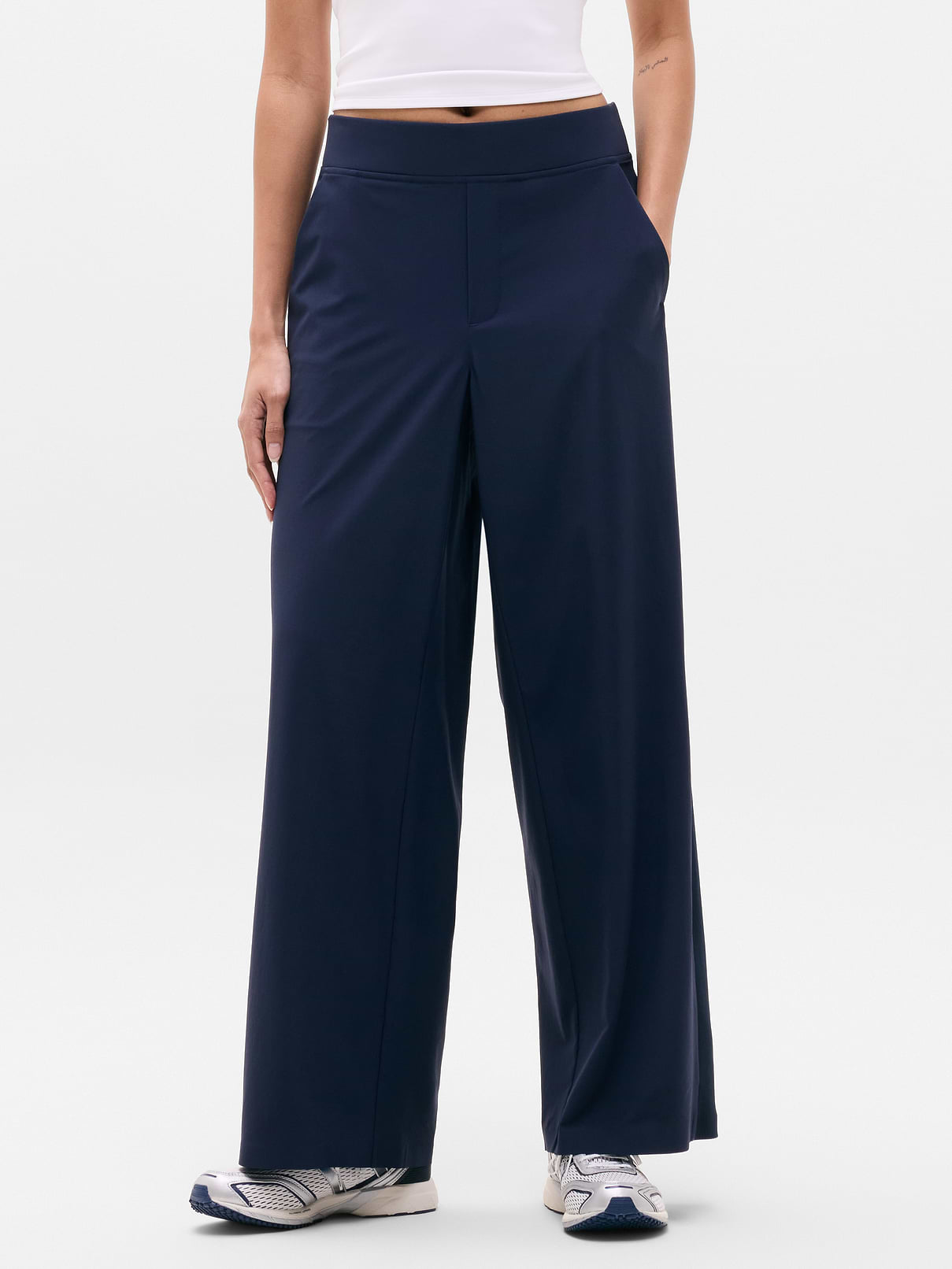 Brooklyn Mid Rise Wide Leg Pant