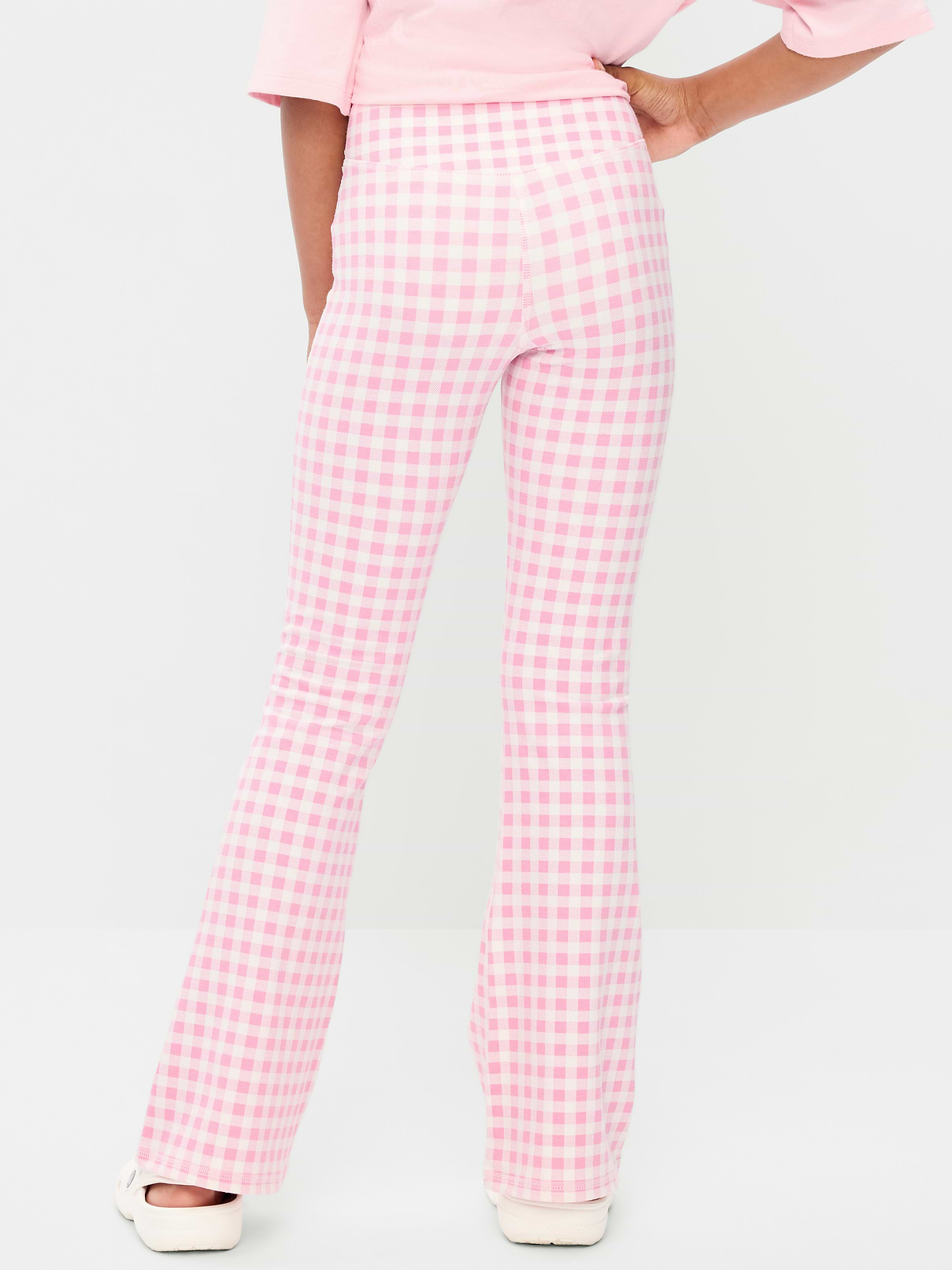 Image number 2 showing, High-Waisted PowerChill Crossover Flared Leggings for Girls