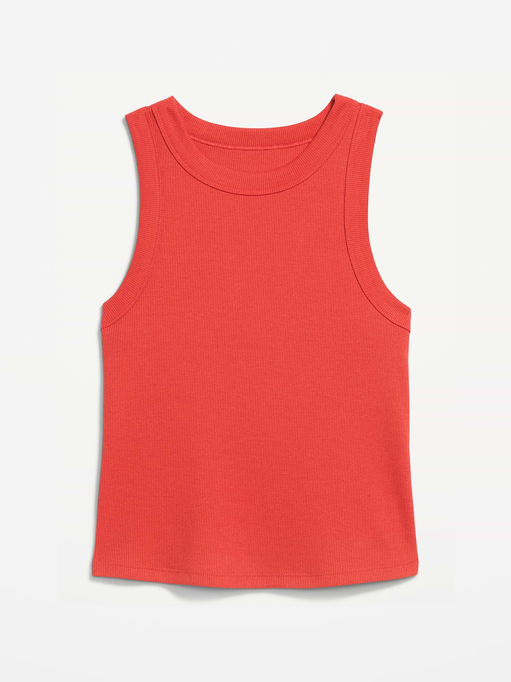 L'image numéro 4 présente Camisole courte moulante