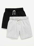 Image number 1 showing, Above Knee Fleece Jogger Shorts 2-Pack for Boys