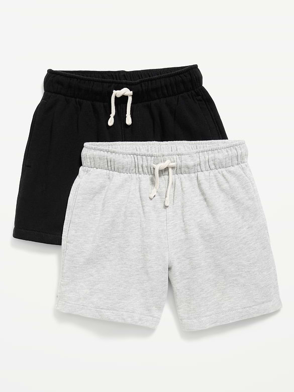 Shorts de jogging en molleton qui tombe au-dessus du genou pour garçon (paquet de 2)