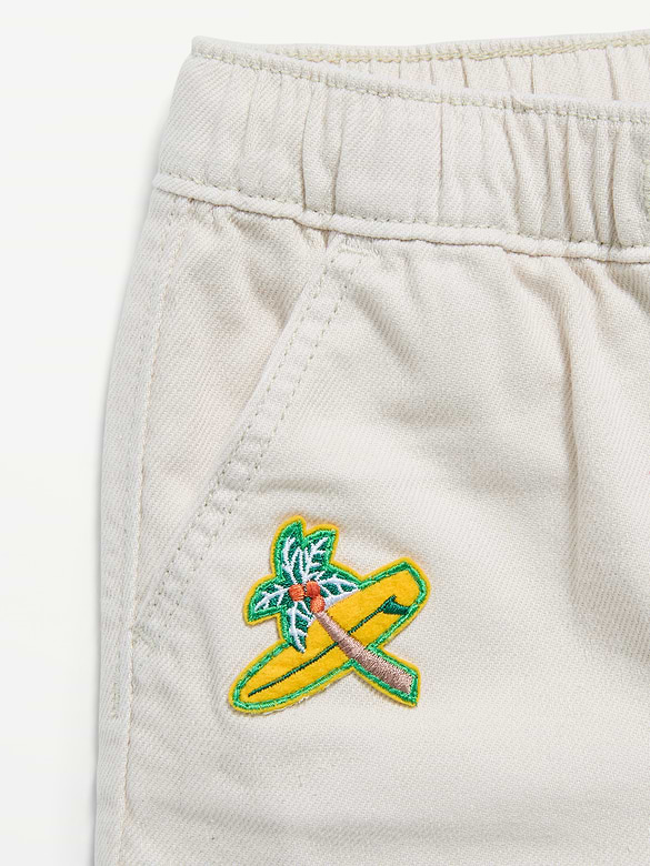 Baggy Pull-On Jean Shorts for Toddler Boys