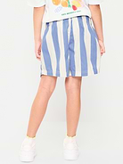 Image number 2 showing, High-Waisted Pull-On Striped Twill Shorts for Girls