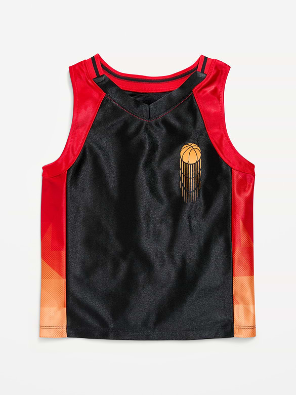 Camisole de basketball surdimensionnée à imprimé pour tout-petit