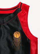 L'image numéro 4 présente Camisole de basketball surdimensionnée à imprimé pour tout-petit
