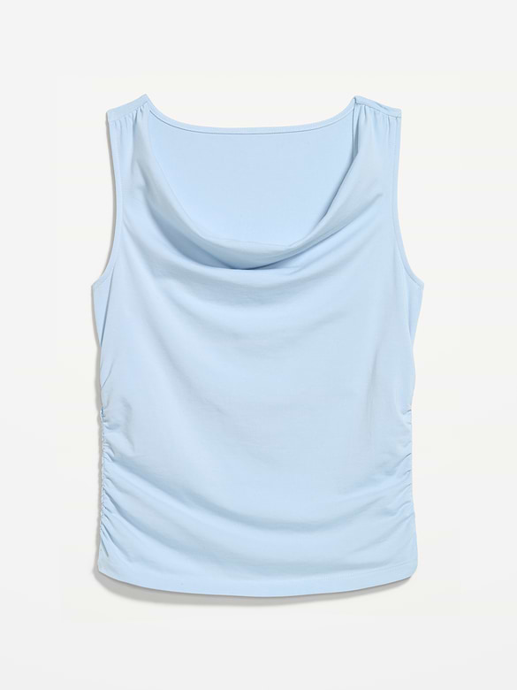 Asymmetrical Side-Cinch Tank Top