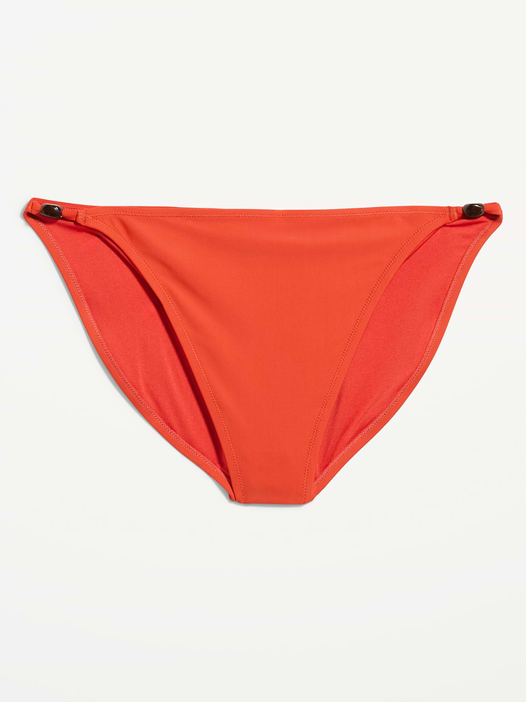 Image number 4 showing, Beaded Mid-Rise Bikini Swim Bottoms