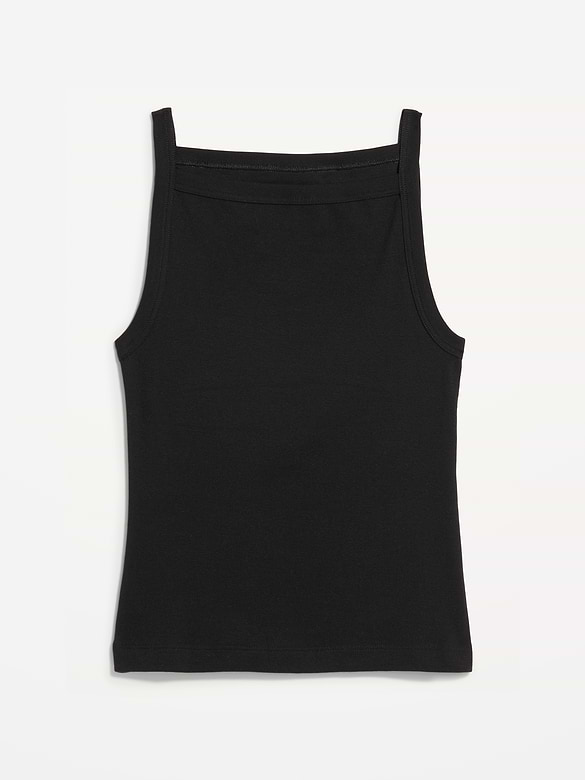 Snug Apron-Neck Tank Top