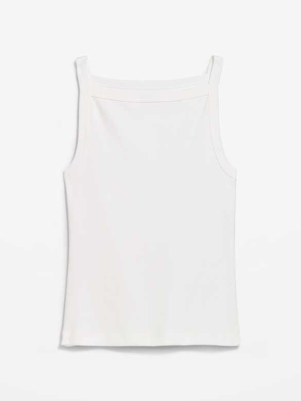 Camisole ajustée à encolure tablier.