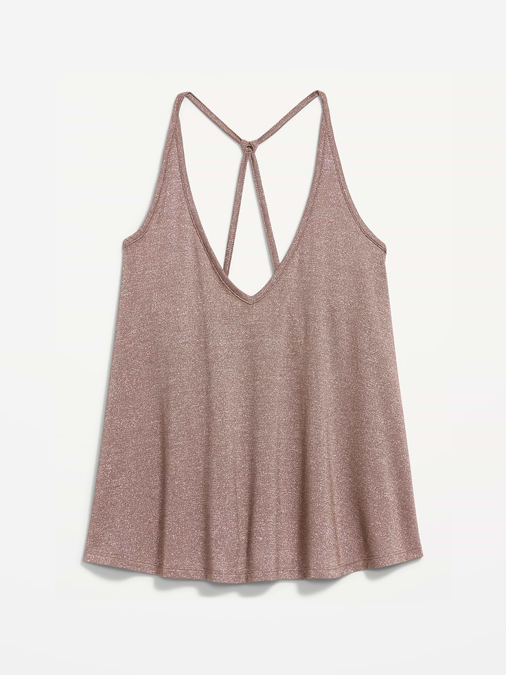 Image number 5 showing, Strappy-Back Shimmer Swing Tank Top