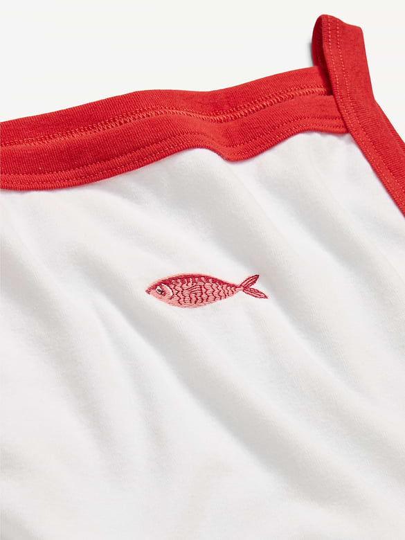 Camisole ajustée à encolure tablier.
