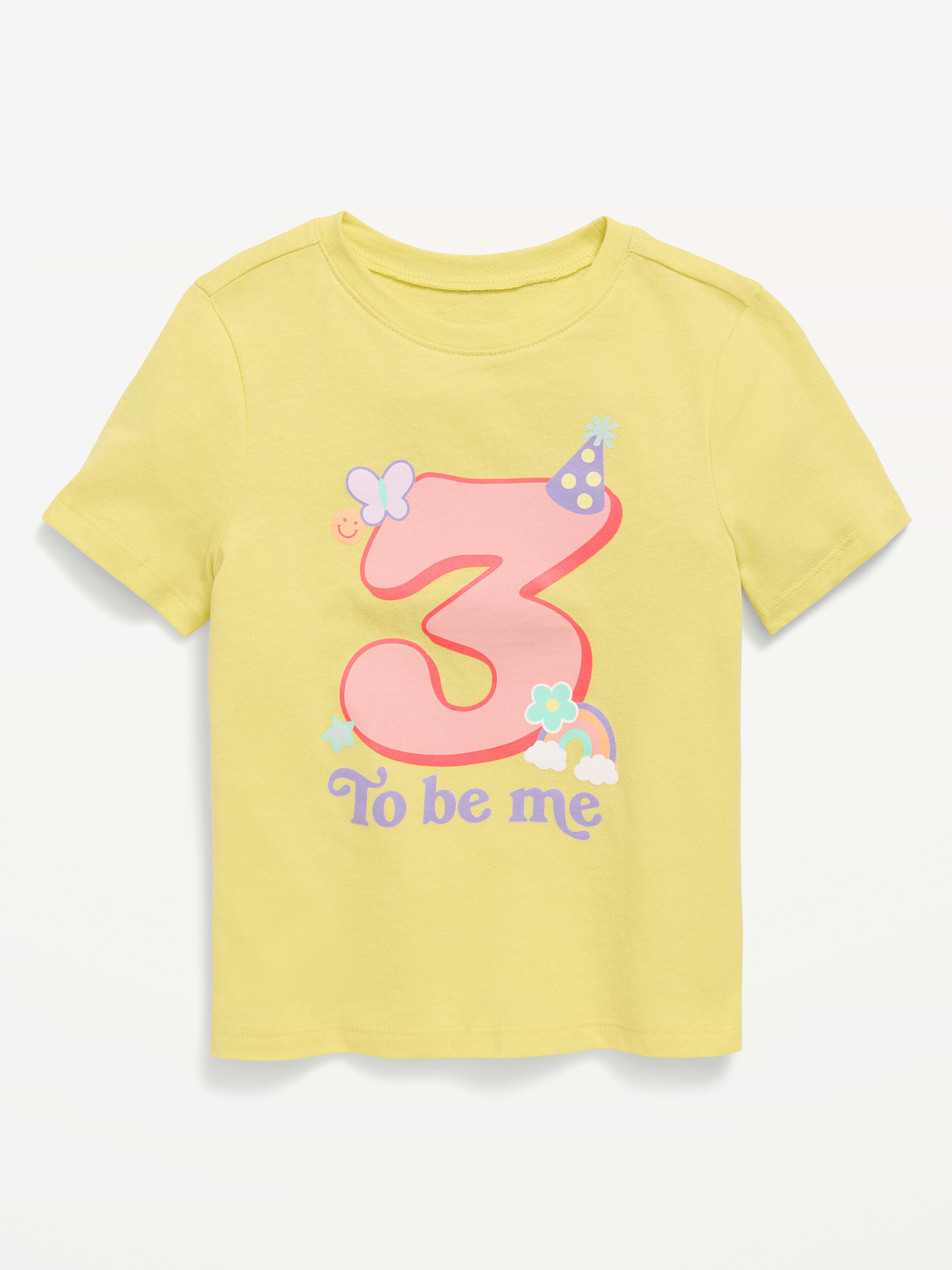 Image number 1 showing, Short-Sleeve Birthday Graphic T-Shirt for Toddler Girls