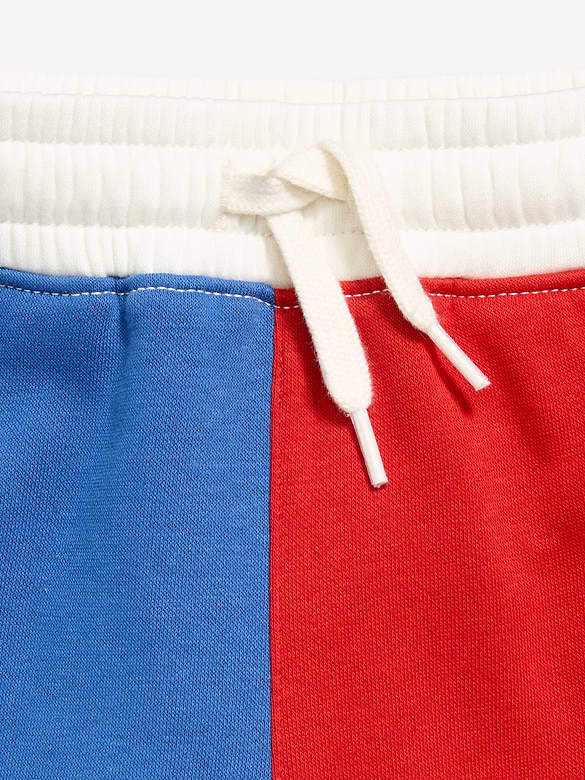 Fleece Color-Block Shorts for Toddler Boys