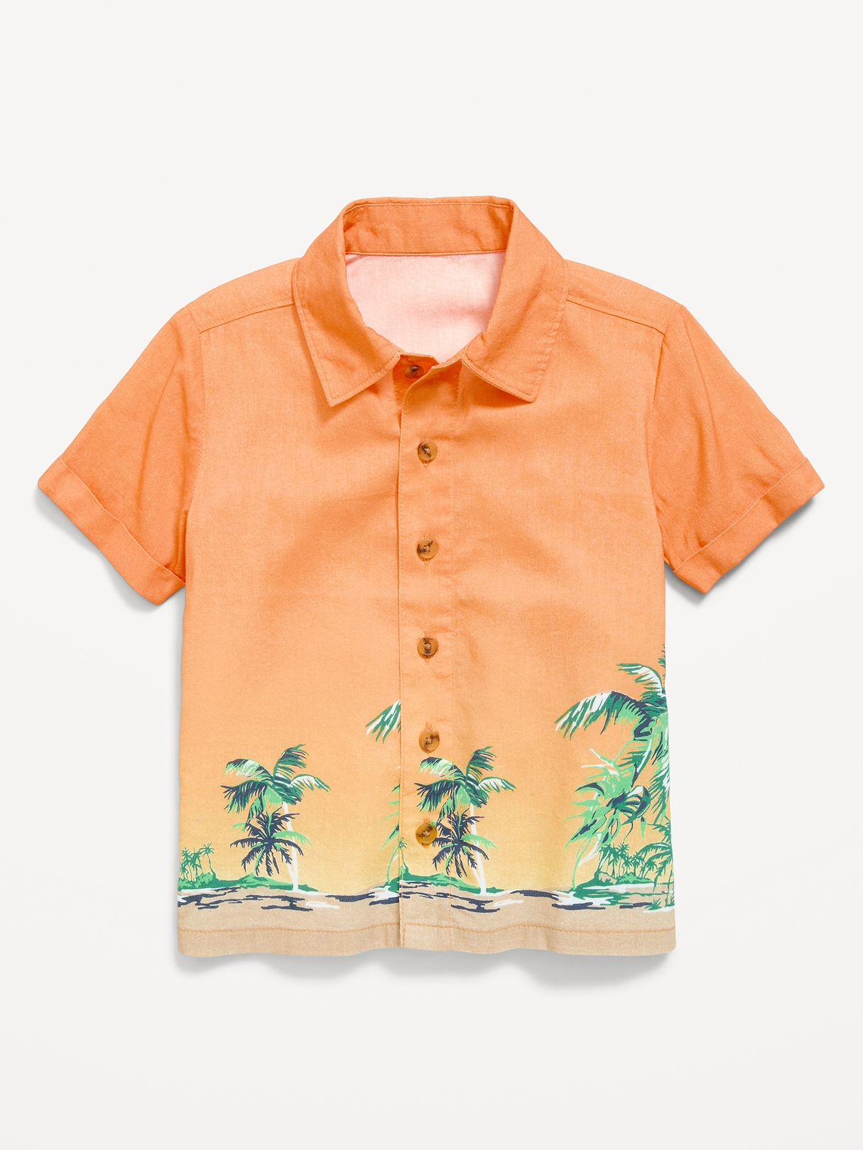 トップス UNUSED Short sleeve print shirt Size.2 Printed Short-Sleeve Shirt for Toddler Boys | Old Navy
