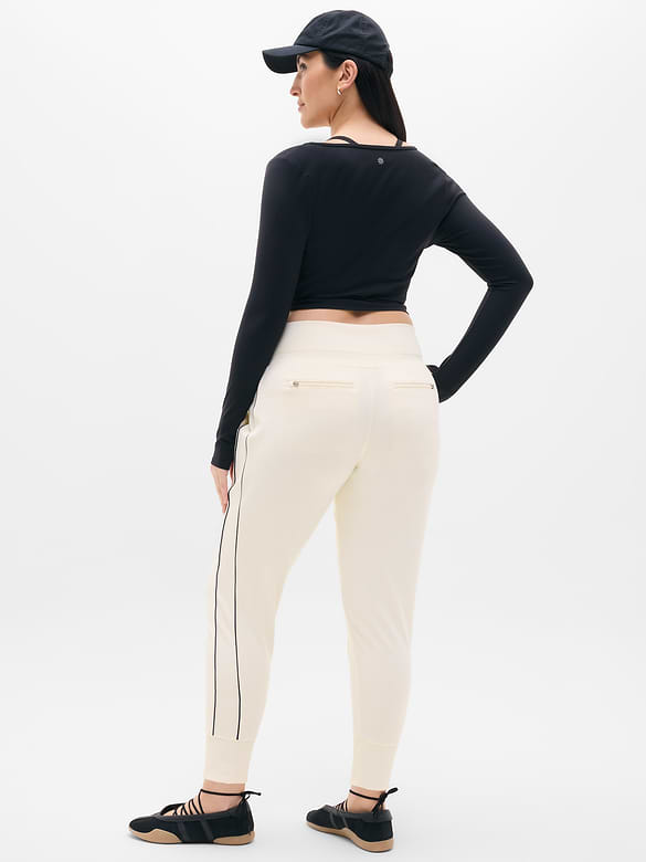 Venice High Rise Track Stripe Jogger
