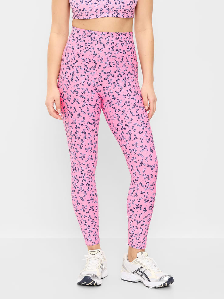 L'image numéro 4 présente Legging PowerSoft sans limites à poche à taille très haute, longueur 7/8 – Sans couture avant