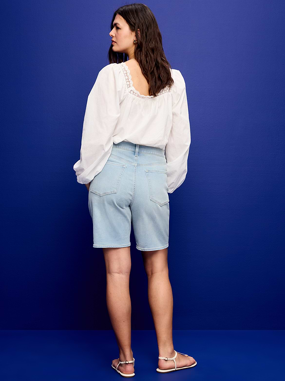 High-Waisted Wow Jean Shorts -- 9-inch inseam