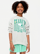 L'image numéro 1 présente Chandail long surdimensionné en coton ouaté Snoopy de Peanuts™ pour fille